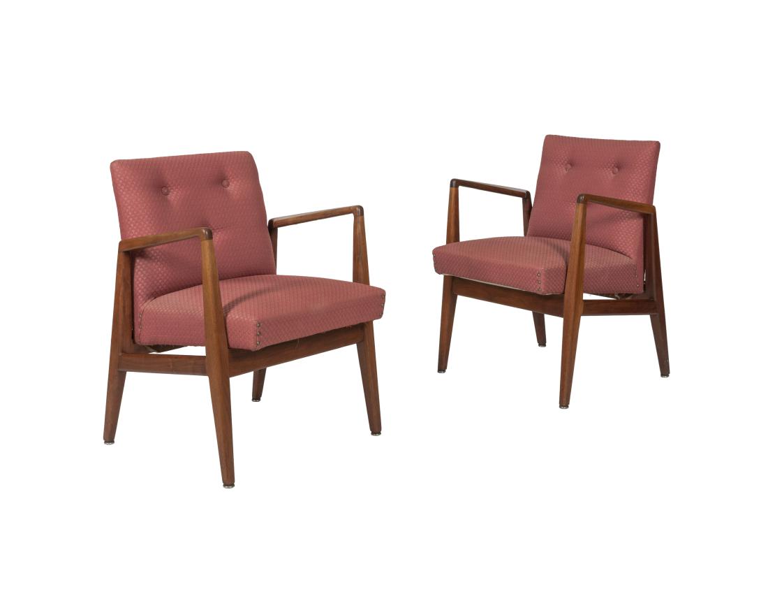 Jens Risom Walnut Arm Chairs (1 of 5)