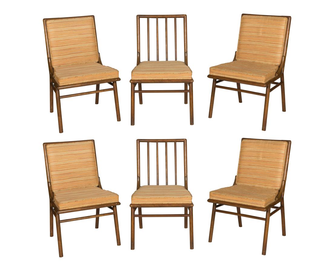 T.H. Robsjohn Gibbings Dining Chairs - Set of Six (1 of 4)