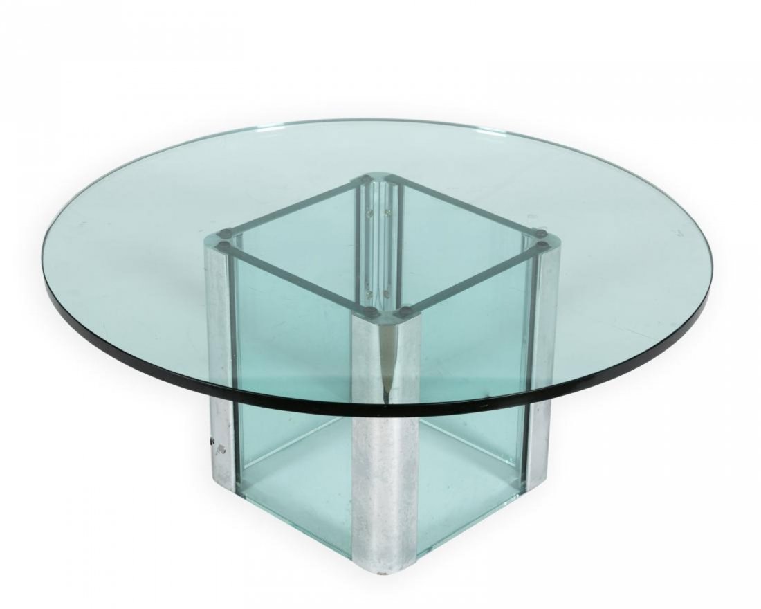 Leon Rosen for Pace Glass Coffee Table (1 of 4)