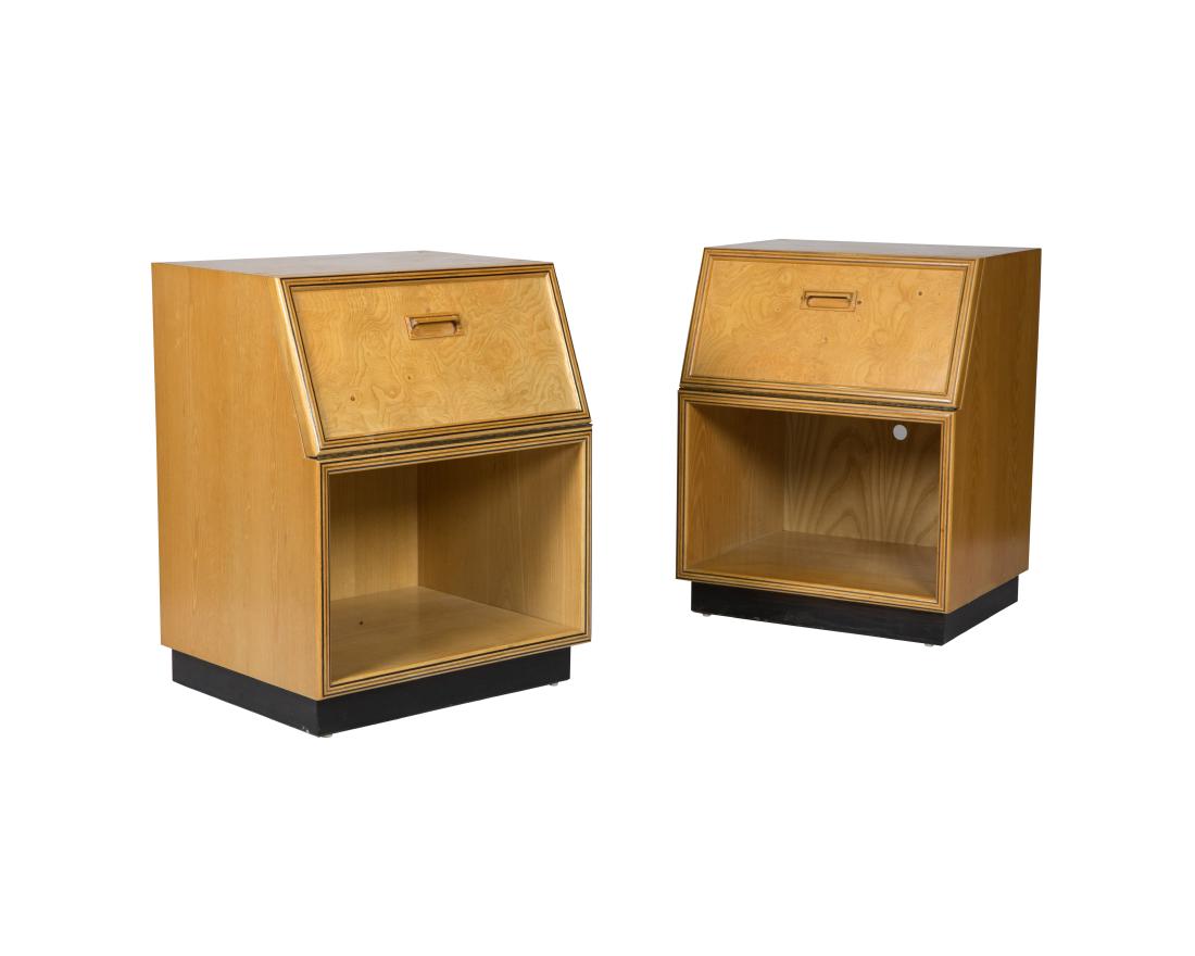 Henredon Scene II Burl Nightstands - Pair (1 of 4)