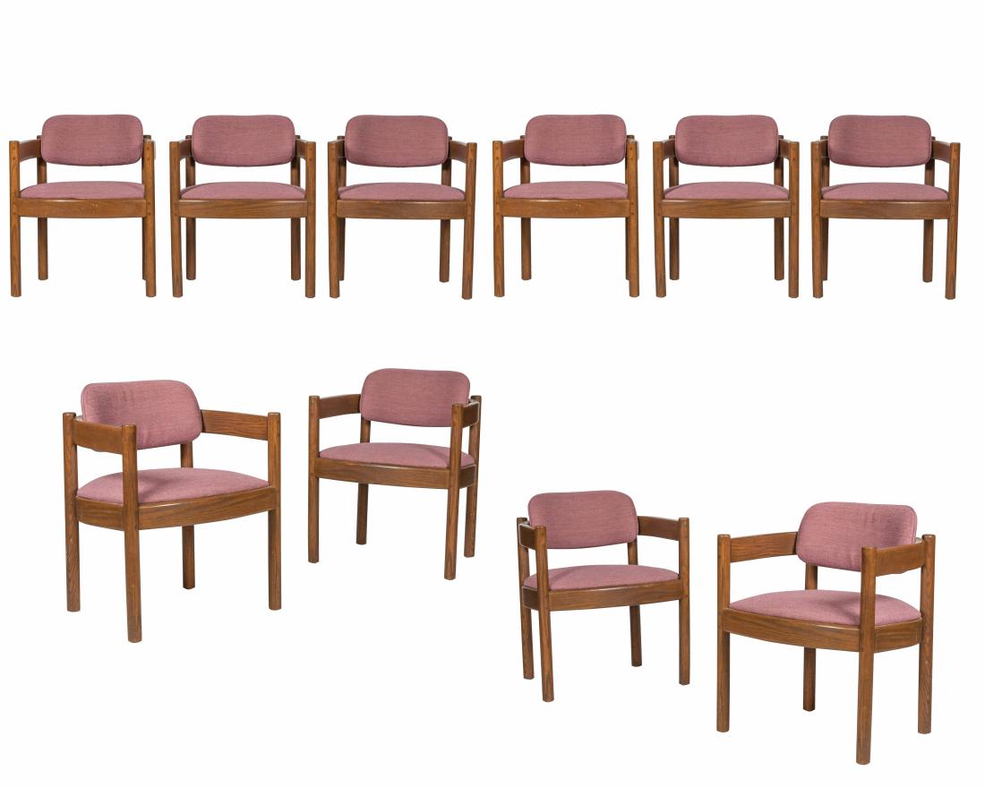 Thonet Office Chairs - Signed - Ten: Description - A set of ten Thonet office chairs, signed. Dimensions - 29" x 24" x 21"