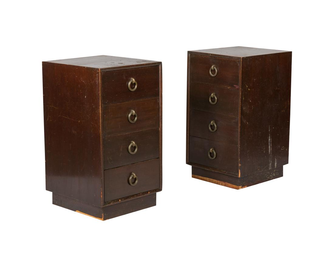 Mid Century Mahogany Lingerie Chests - Pair (1 of 3)