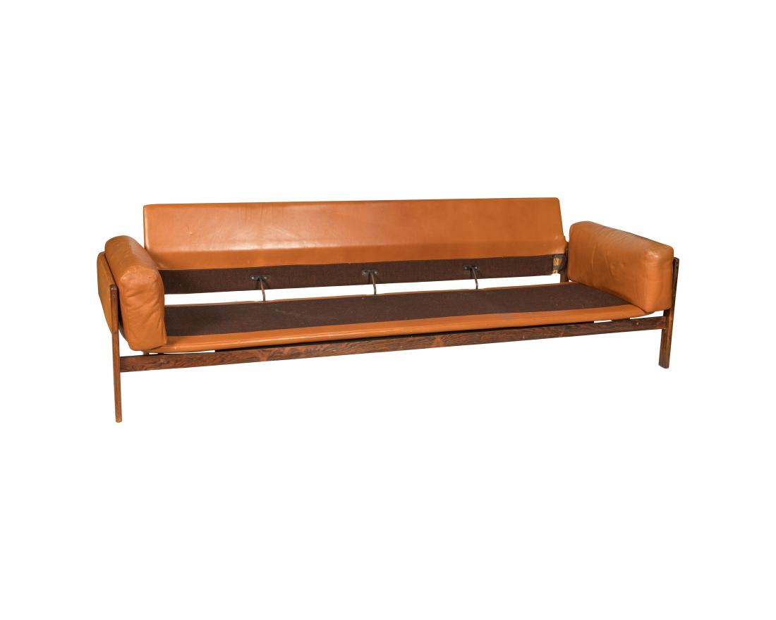 Dokka Norway Rosewood Sofa Frame: Description - A Dokka Norway rosewood sofa frame. Dimensions - 26" x 91" x 29"