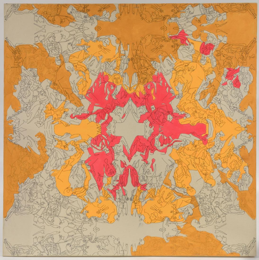 Abstract Oil on Canvas - Attributed to Lisa Ruyter (1 of 2)