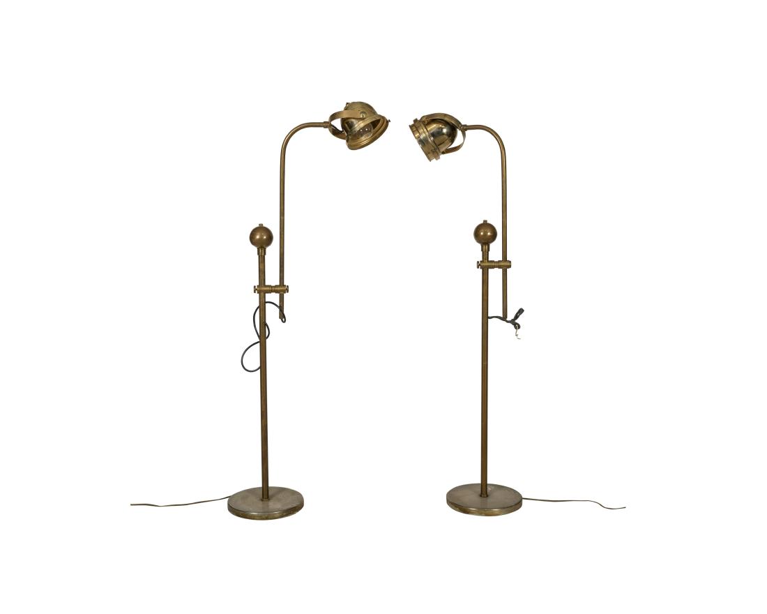 Pair Industrial Style Floor Lamps (1 of 1)