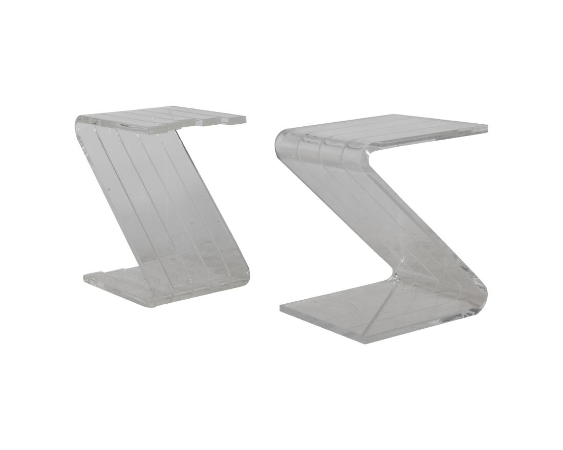 Two Lucite Z Stools (1 of 2)