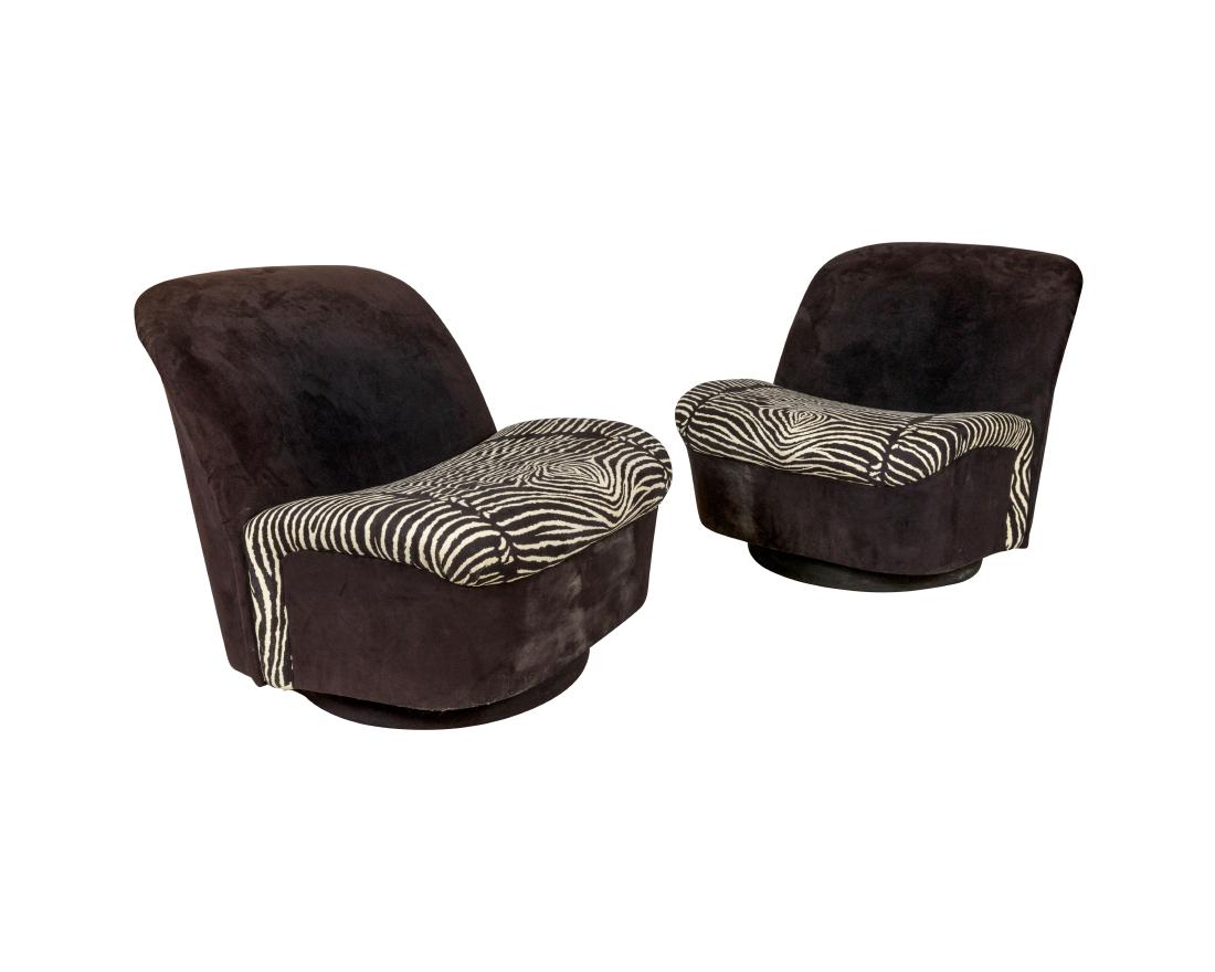 Milo Baughman for Directional Swivel Chairs - Pair (1 of 2)