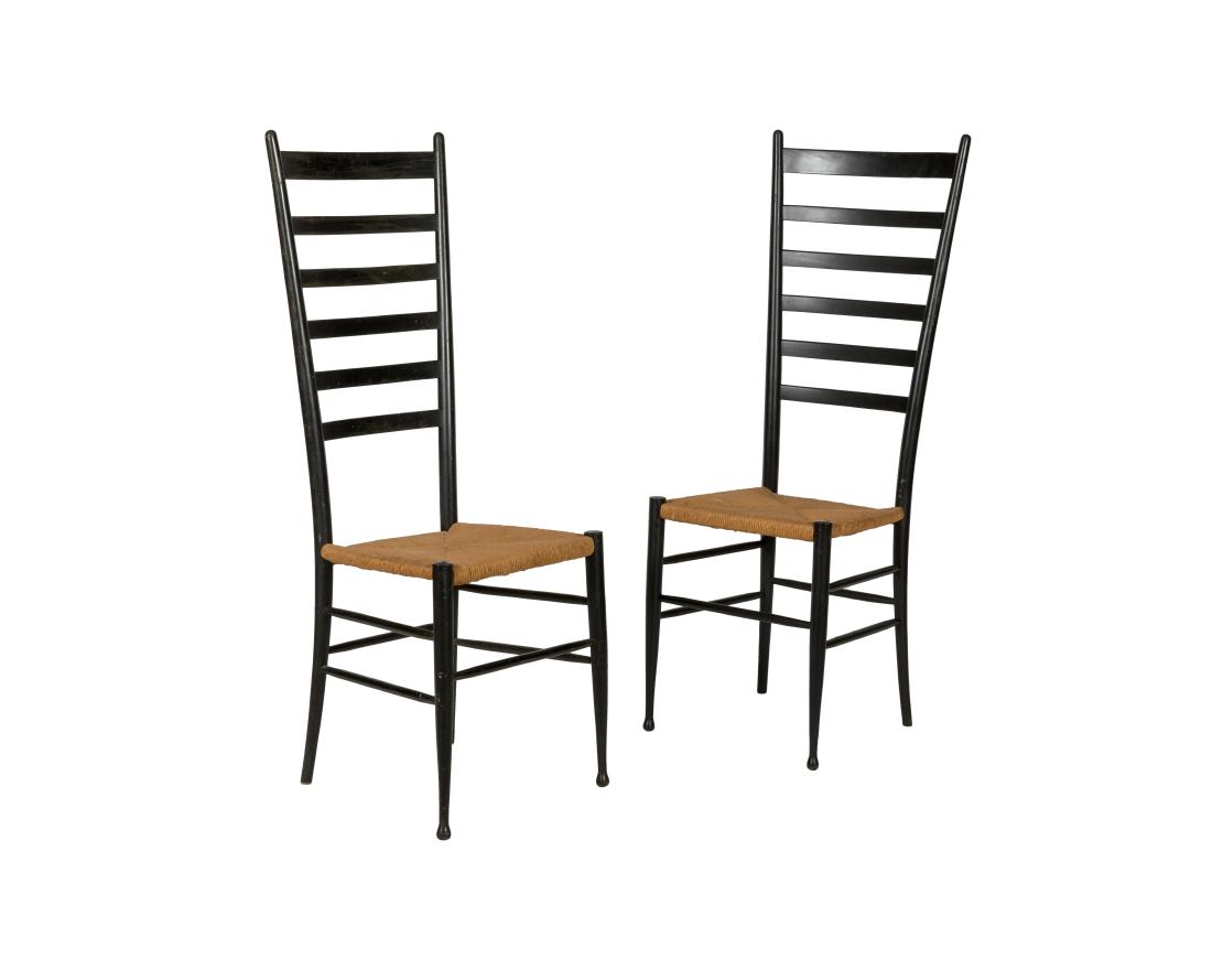 Gio Ponti Style Ladder Chairs - Pair (1 of 2)