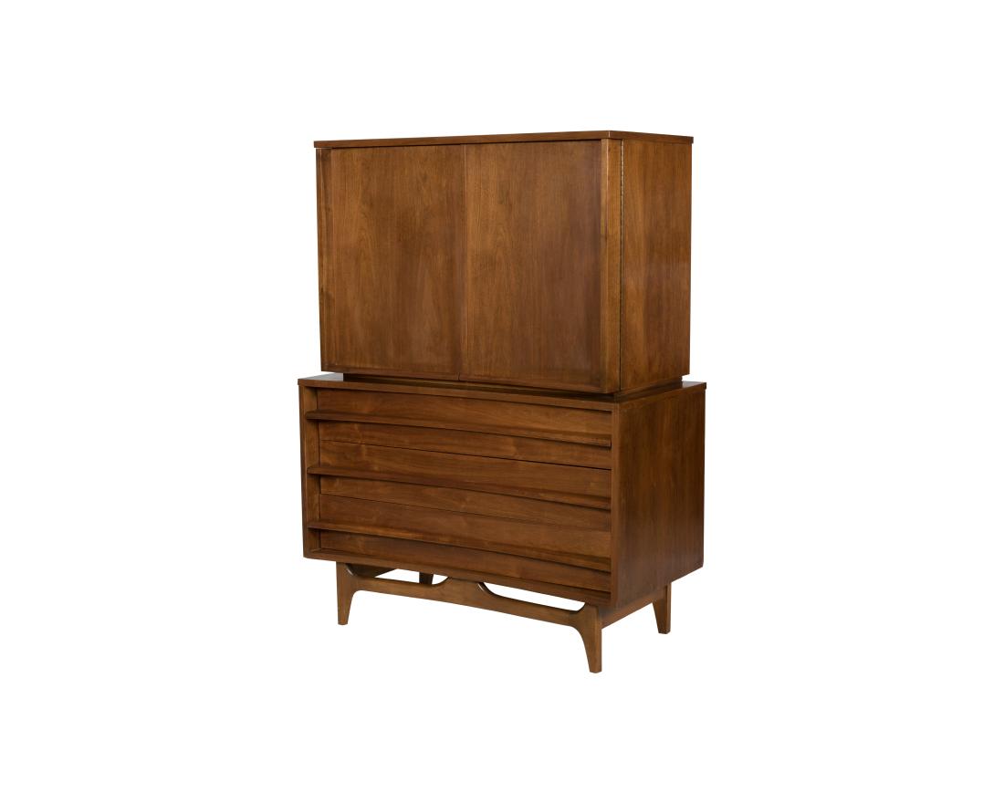 Young Manufacturing Co. Walnut High Chest (1 of 3)