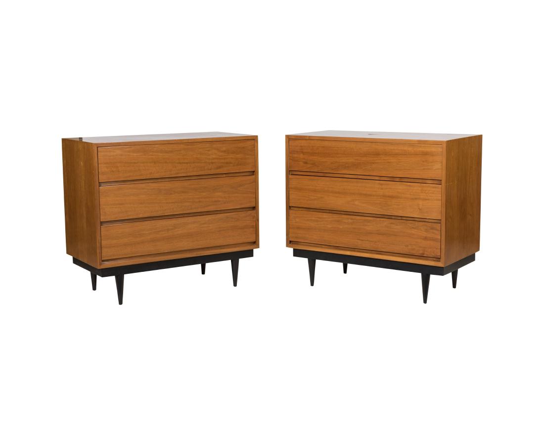 Pair Three Drawer Chests - Manner of McCobb (1 of 1)