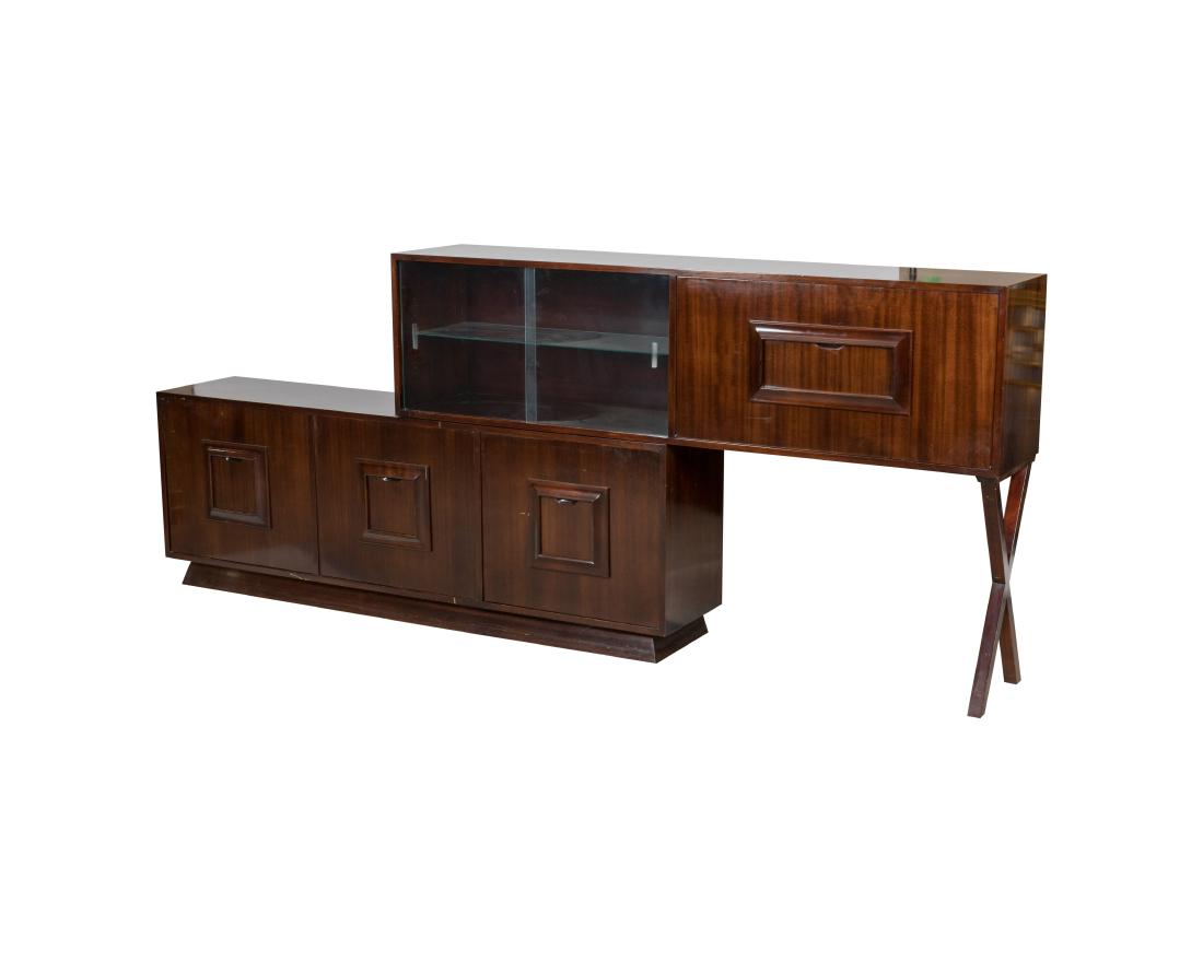 Cantilevered Two Part Bar Cabinet (1 of 4)