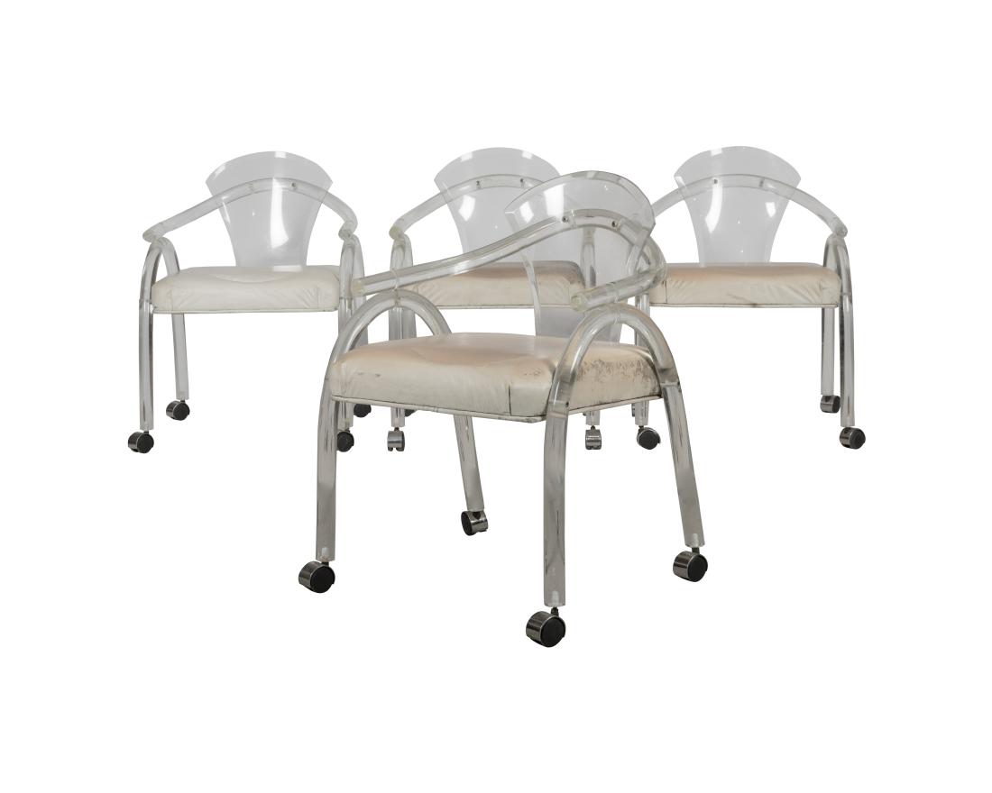 Tubular Lucite Chair - Four (1 of 4)