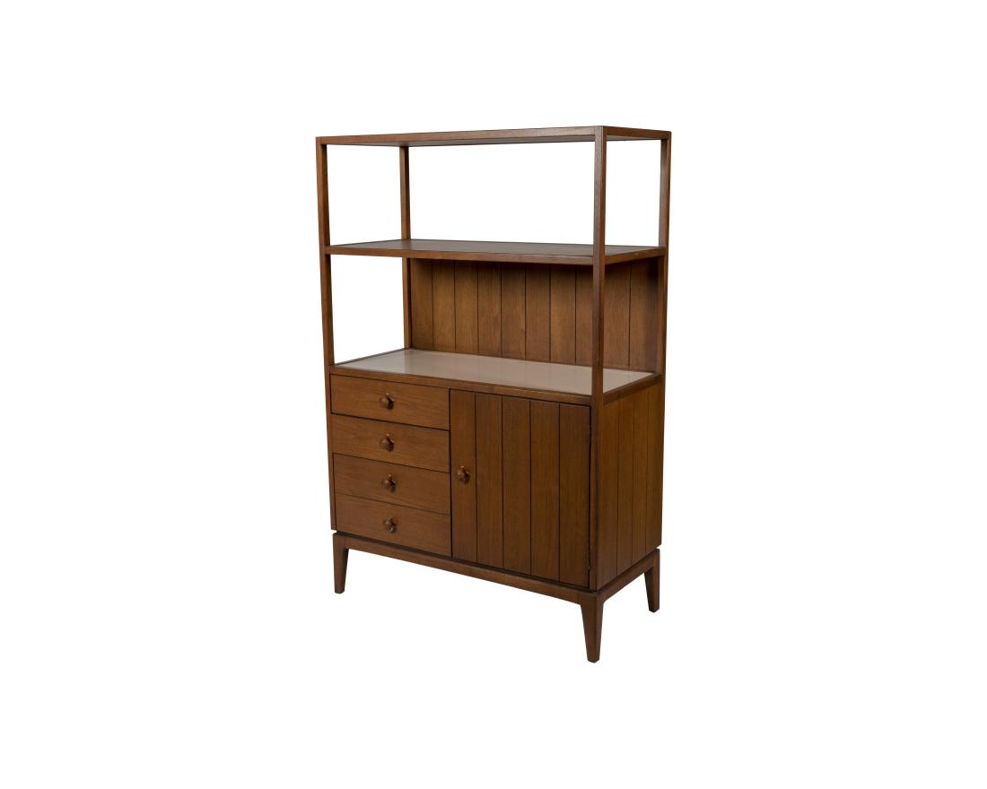 Henredon Cabinet with Etagere Top (1 of 2)