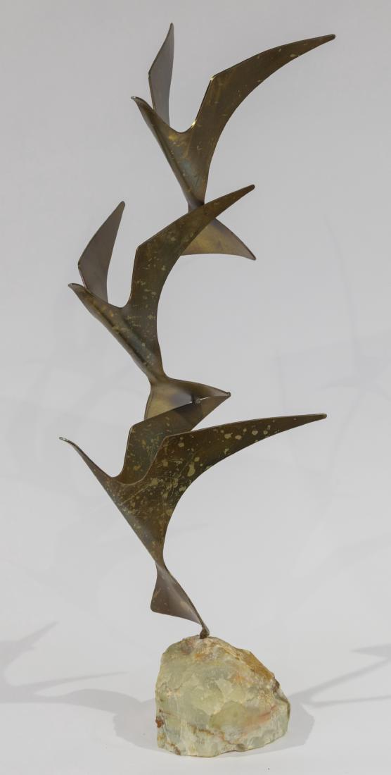 Curtis Jere Bird Sculpture: Description - A Curtis Jere bird sculpture. Dimensions - Body - 31" tall