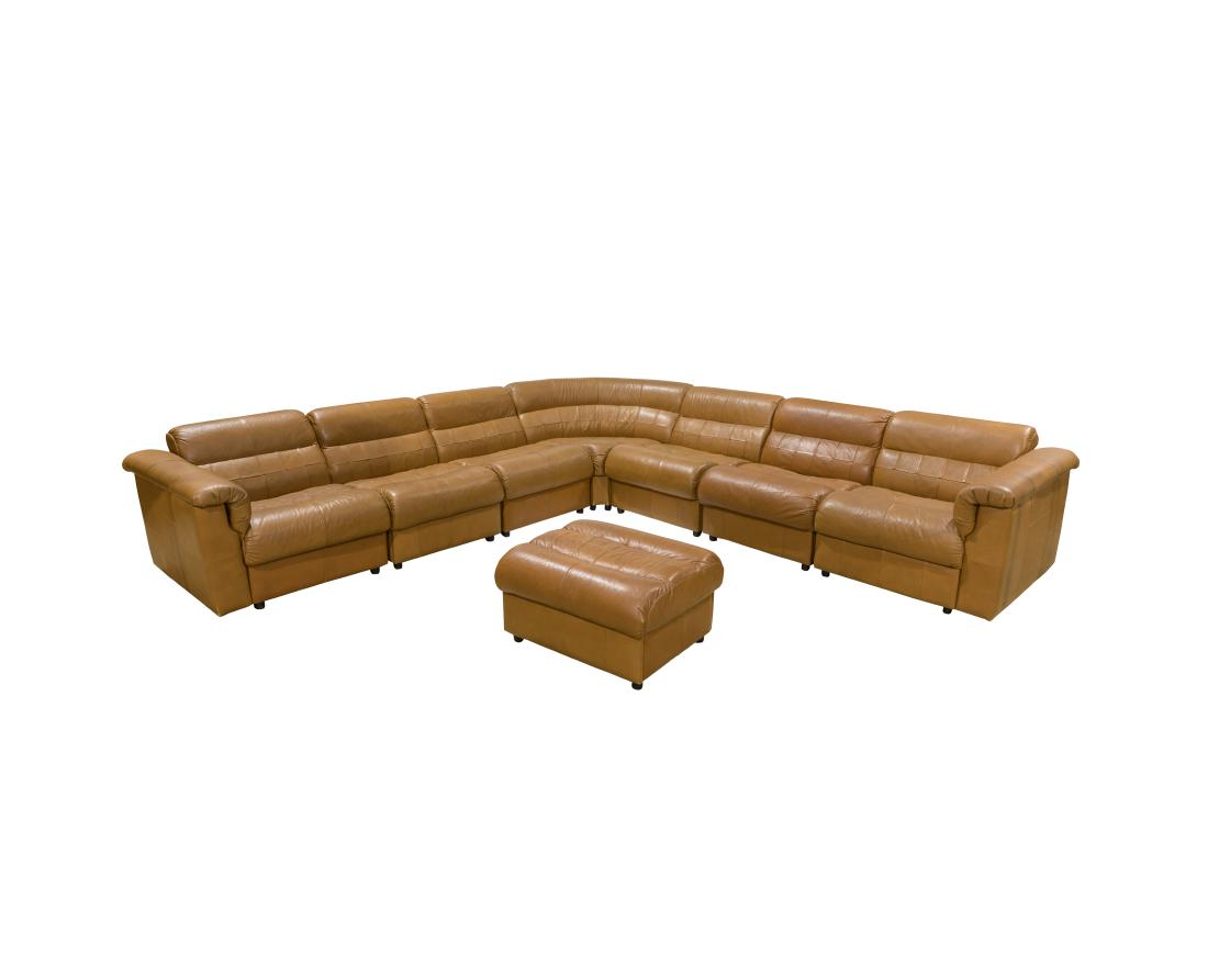 Percival Lafer Leather Sectional - Signed (1 of 6)