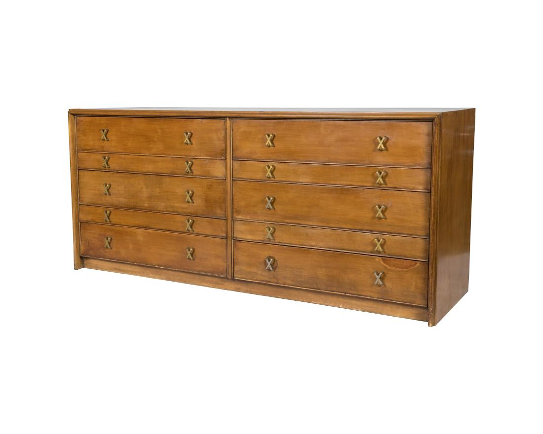 Paul Frankl Long Dresser: Description - A Paul Frankl long dresser. Dimensions - 33" x 72.5" x 22.5"