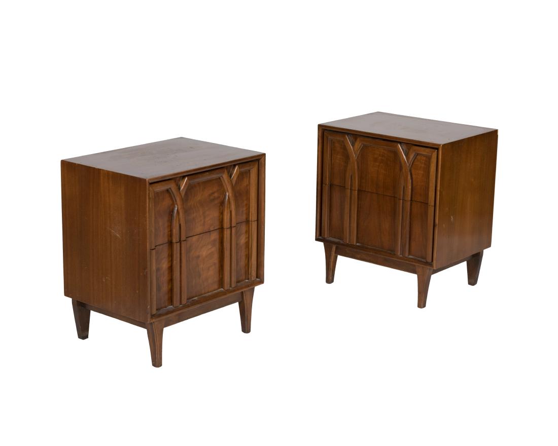 Pair Walnut Nightstands (1 of 2)