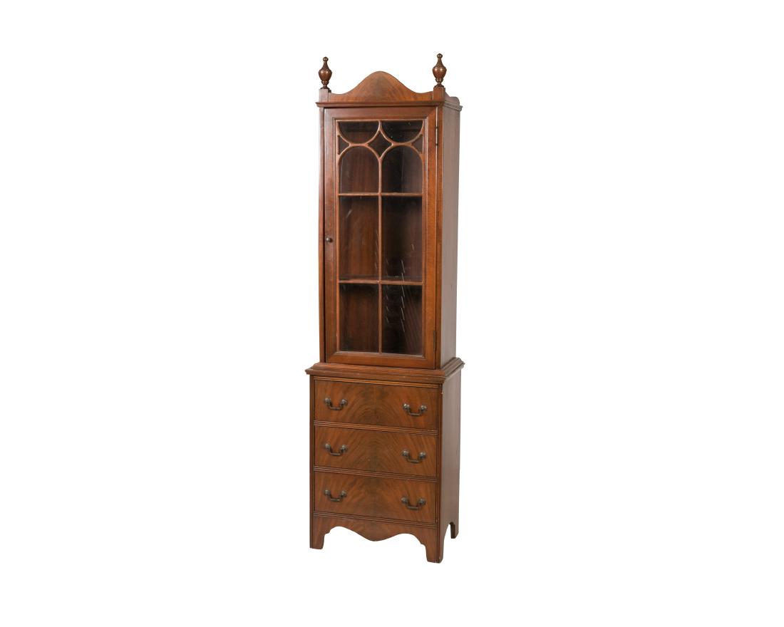 Chippendale Style Mahogany Bookcase (1 of 4)