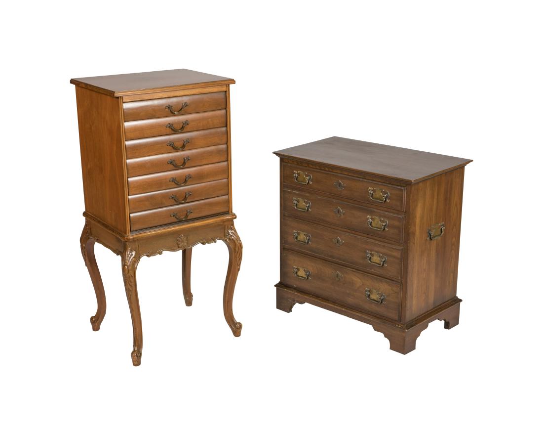 Cherry Silver Chest and Sheet Music Cabinet (1 of 3)