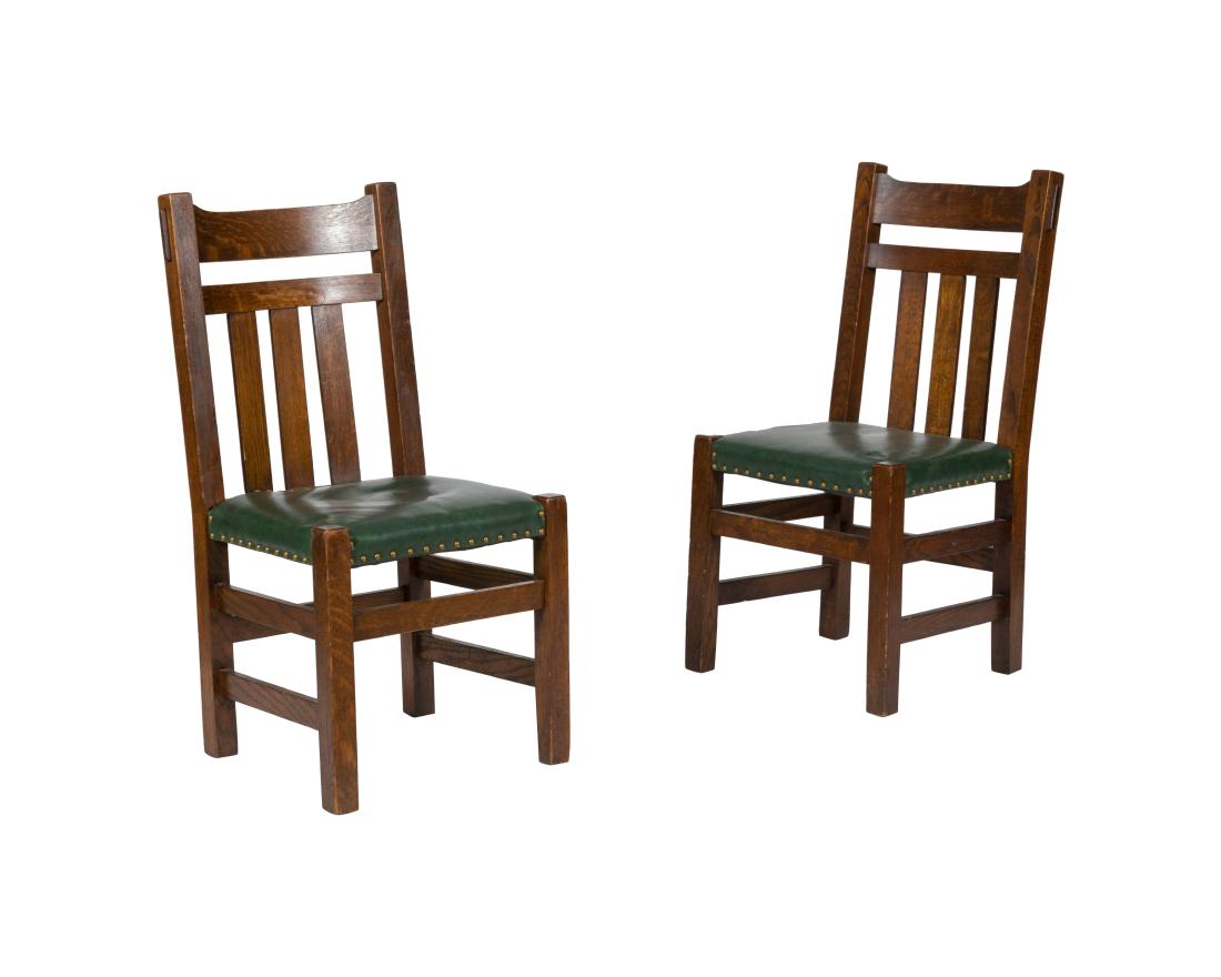 Mission Oak Side Chairs - Pair (1 of 4)