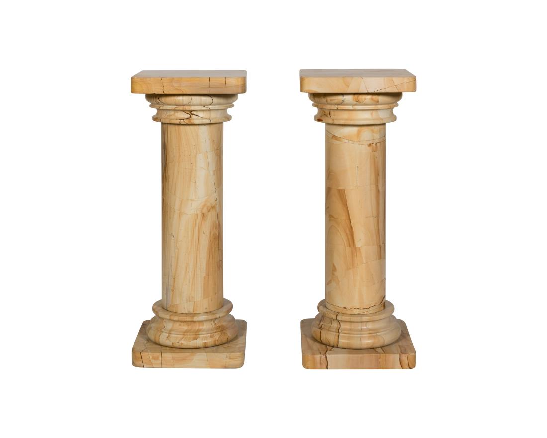 Pair Marble Pedestals (1 of 2)