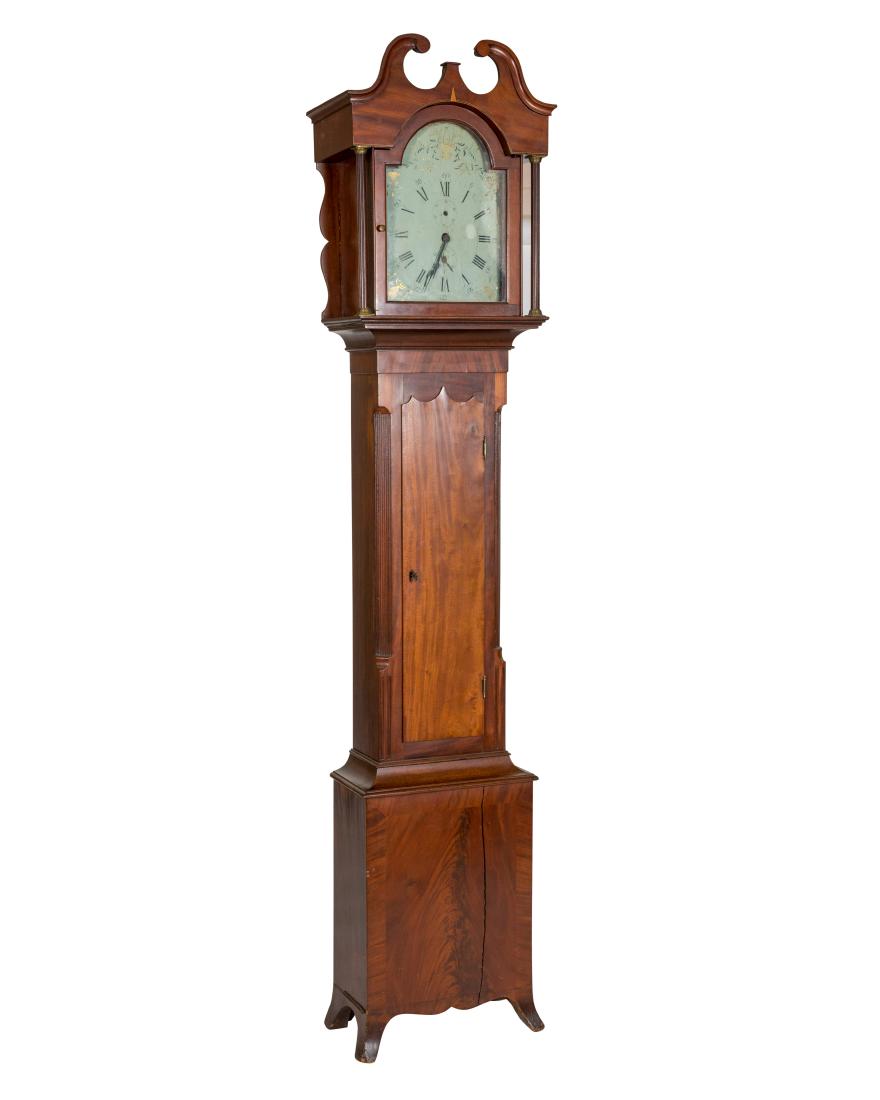 American Mahogany Grandfather Clock (1 of 7)