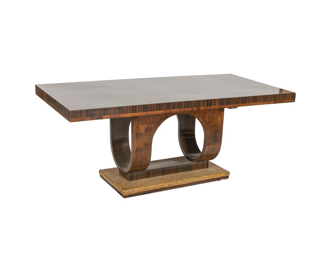 Art Deco Burled Dining Room Table (1 of 3)