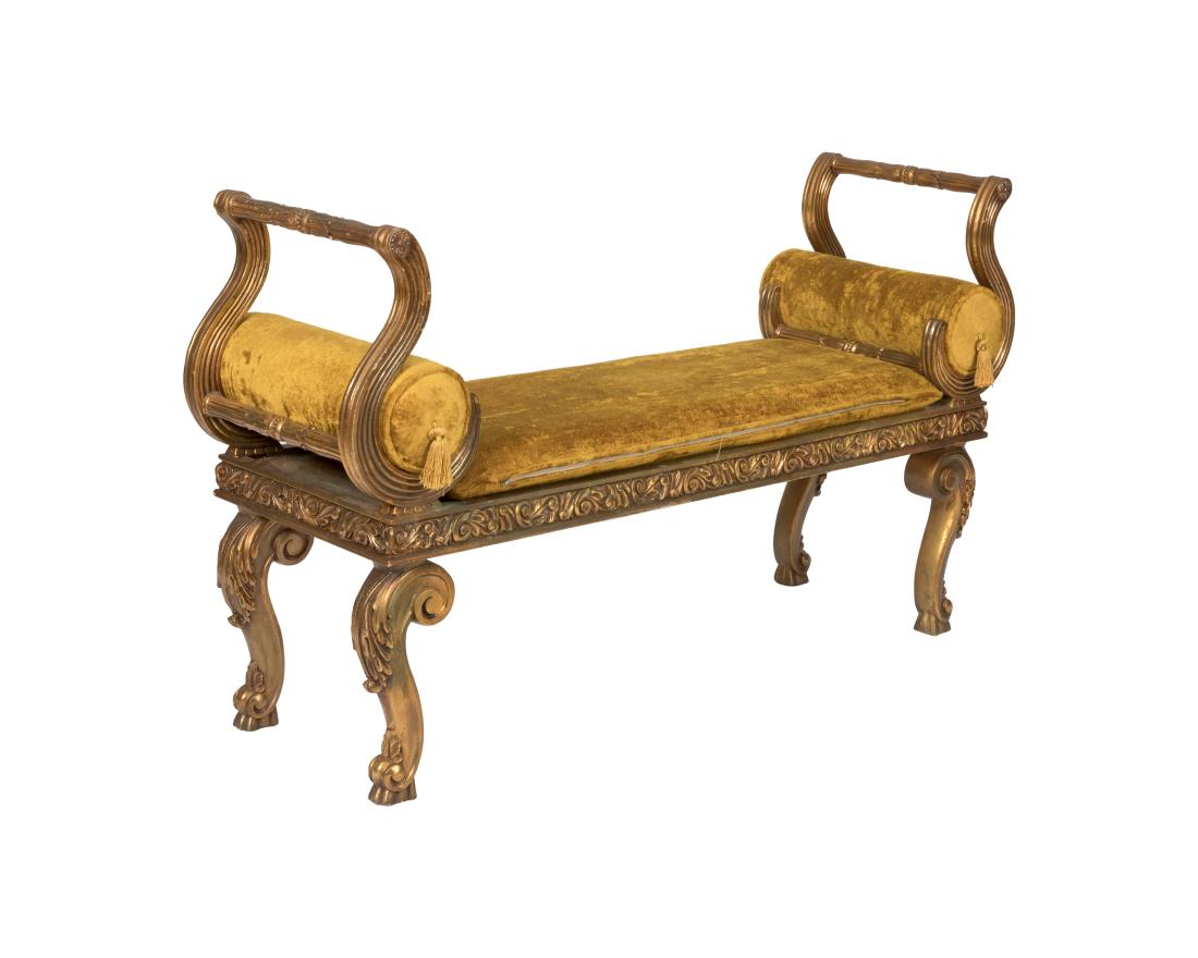 Gold Leaf French Window Bench (1 of 3)