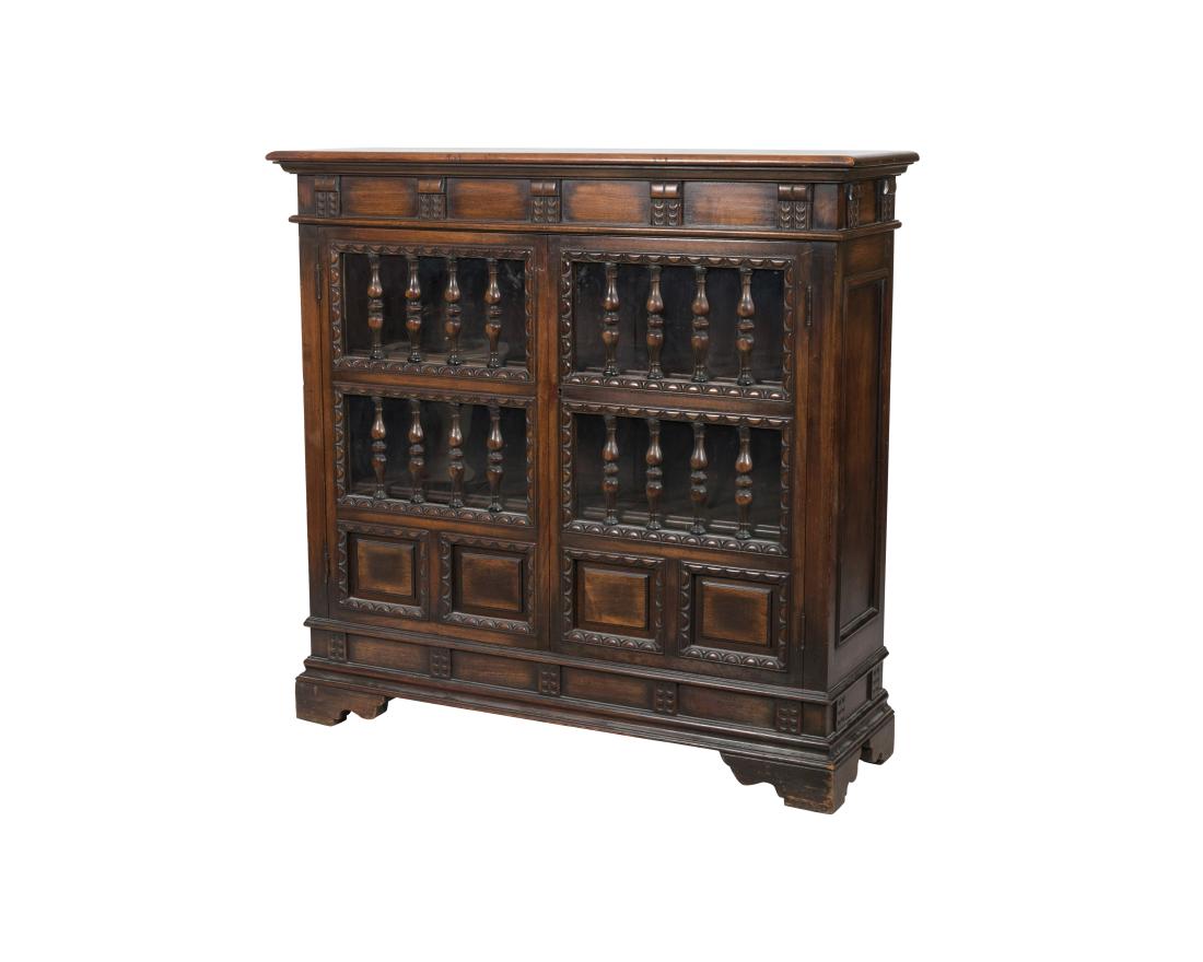 Kittinger Jacobean Style Oak Bookcase