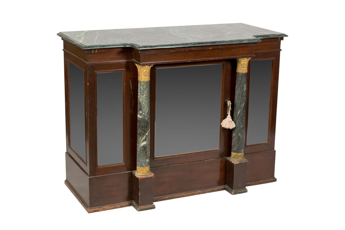 Mahogany Mirrored Bar Cabinet (1 of 5)