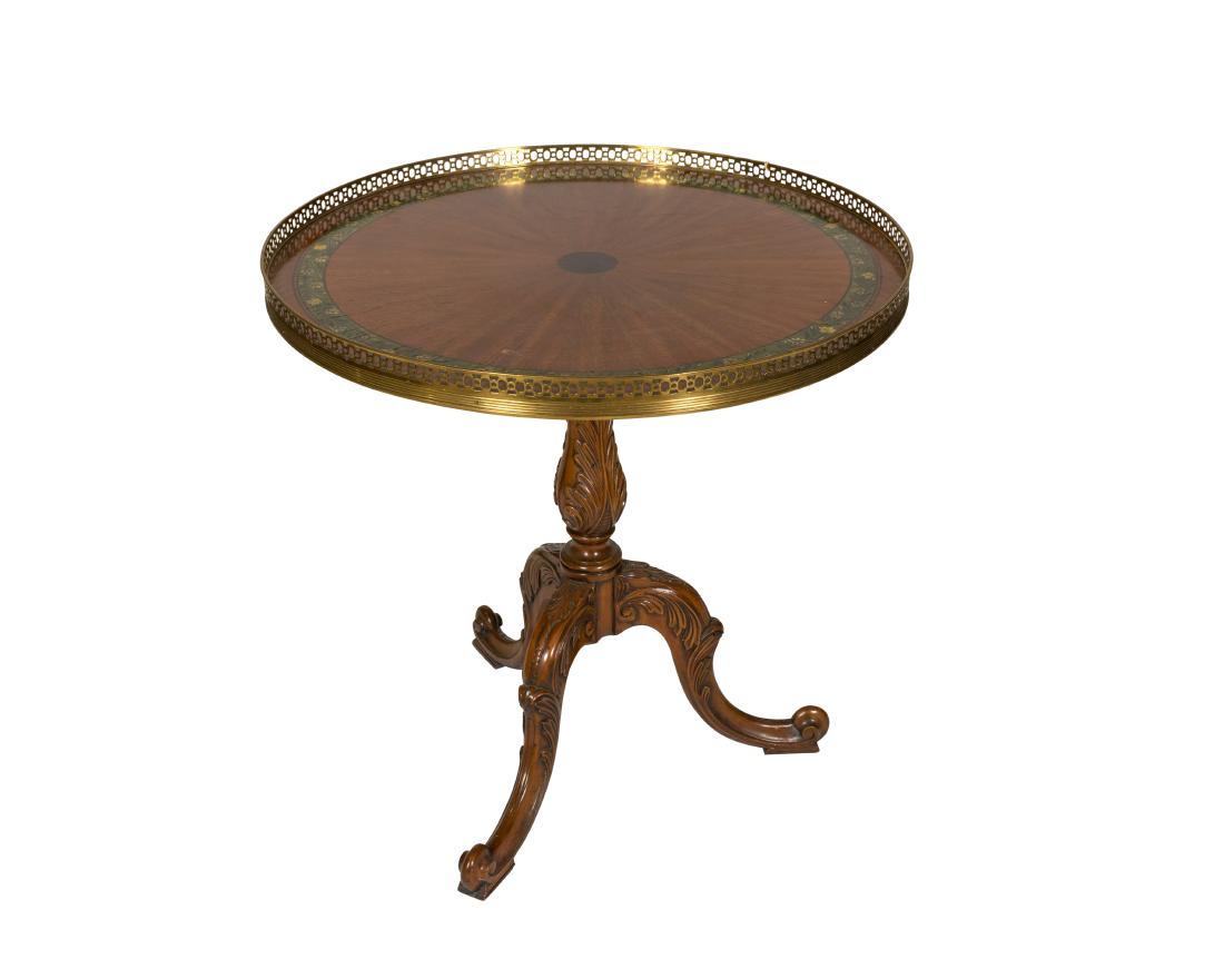 French Style Carved Walnut Table (1 of 3)