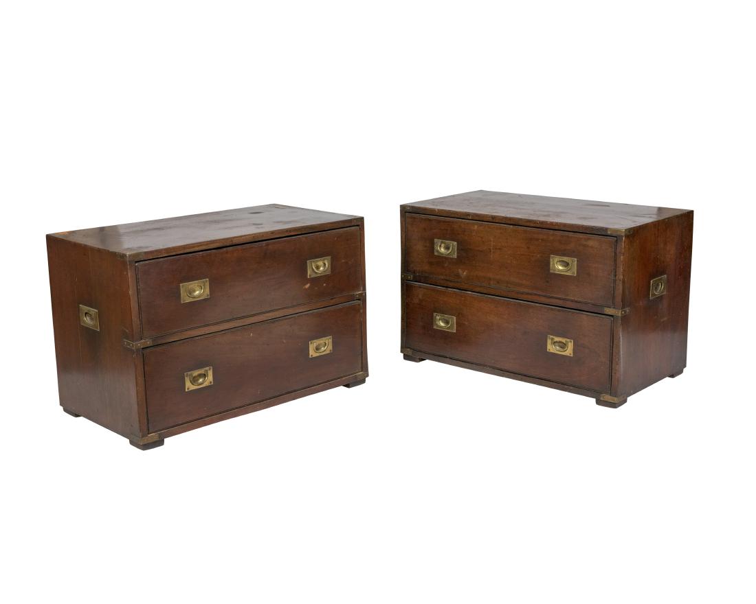 Mahogany Campaign Chests - Pair (1 of 5)