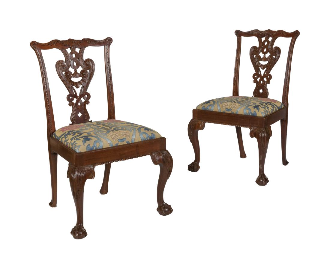 Chippendale Mahogany Side Chairs (1 of 6)