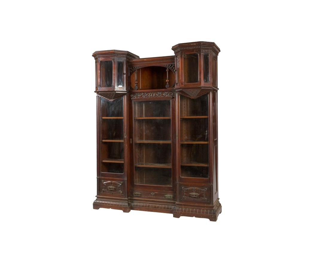 Victorian Mahogany Five Door Bookcase (1 of 5)