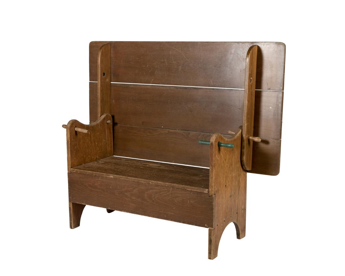 Primitive Pine Hutch Table (1 of 5)