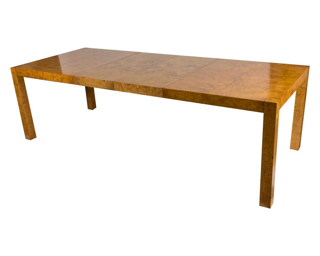 Lane Milo Baughman Style Burl Dining Table (1 of 5)