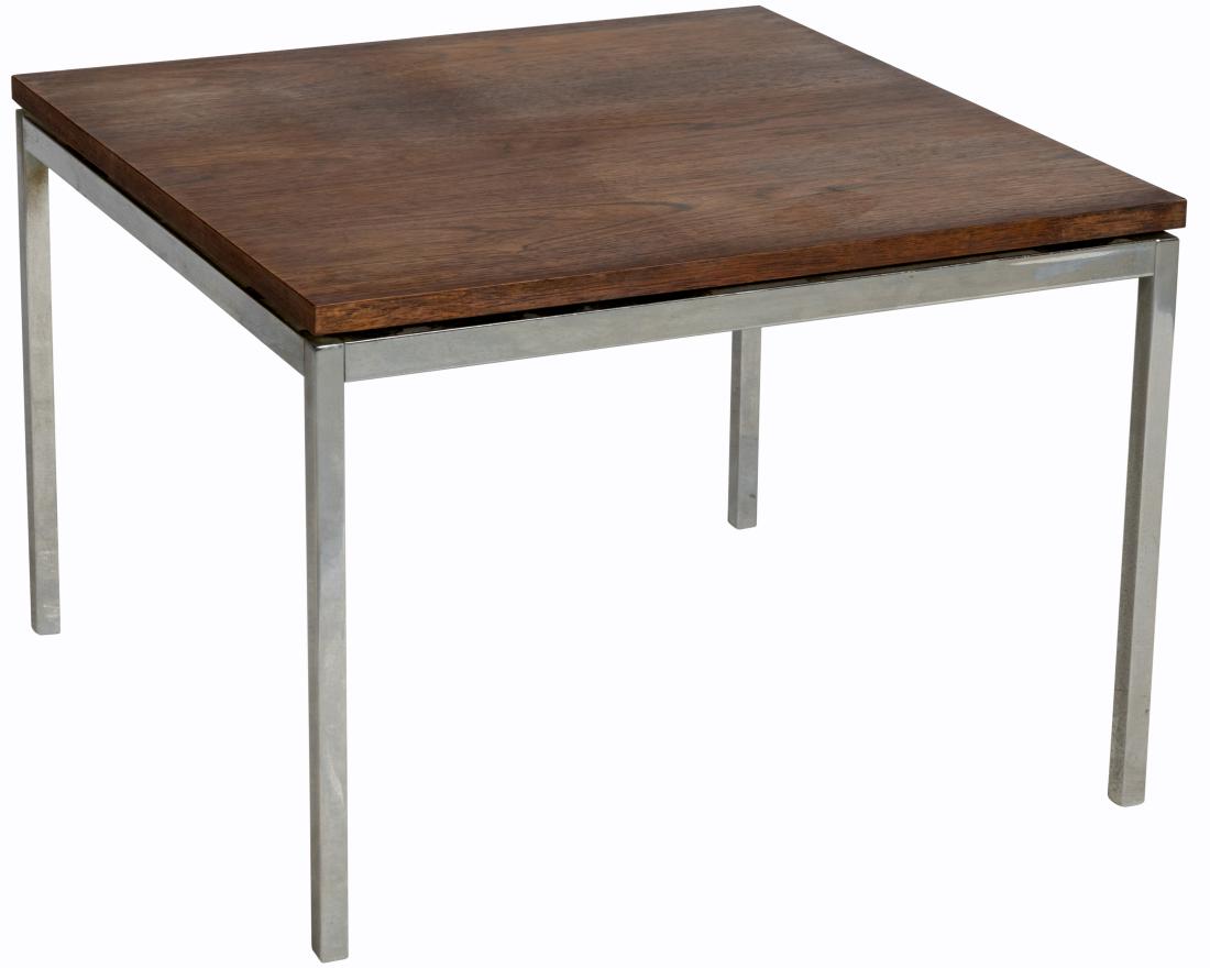 Florence Knoll Rosewood and Chrome Table (1 of 3)