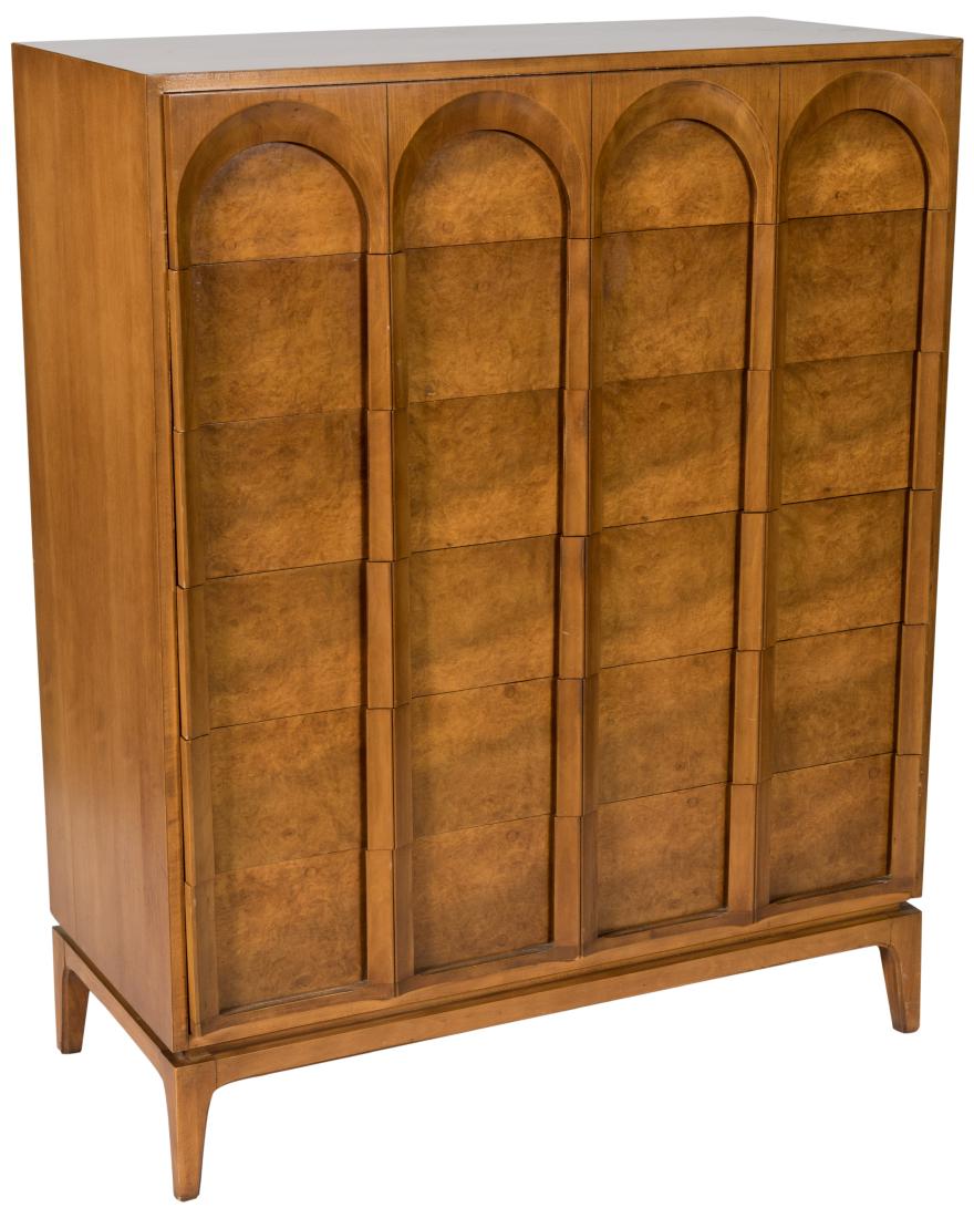 Thomasville Walnut High Chest (1 of 4)