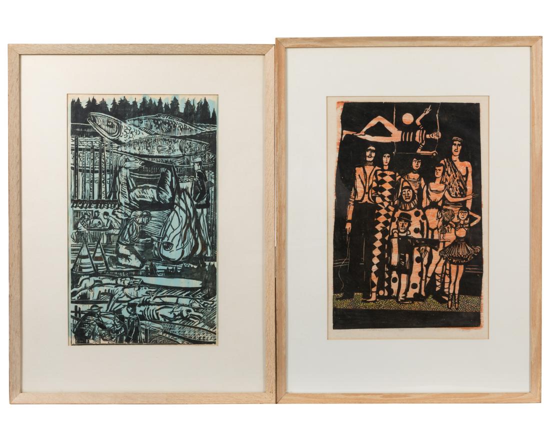 Tacke - Signed Linocut - Two (1 of 4)