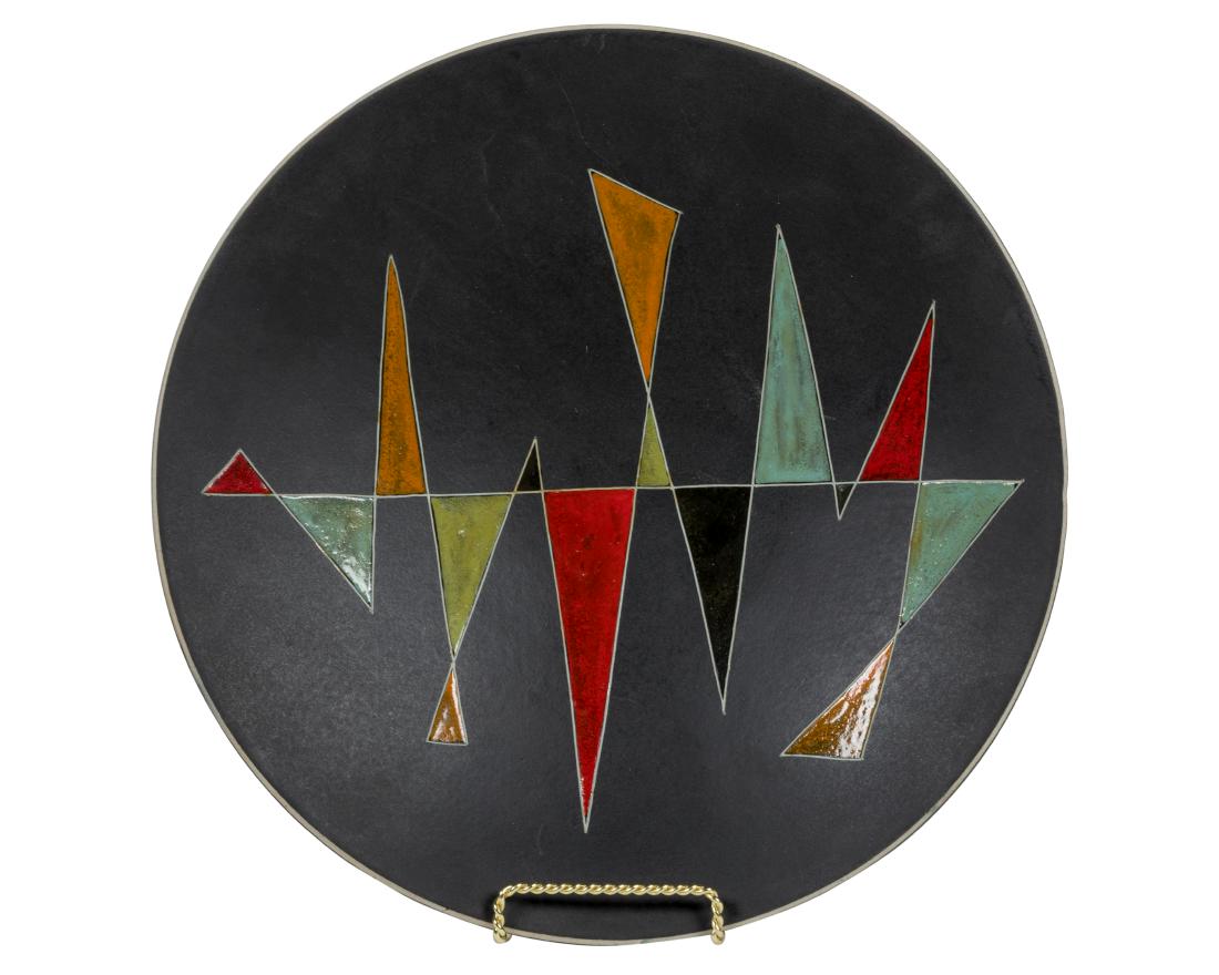 Modern Pottery Plate - Signed (1 of 3)