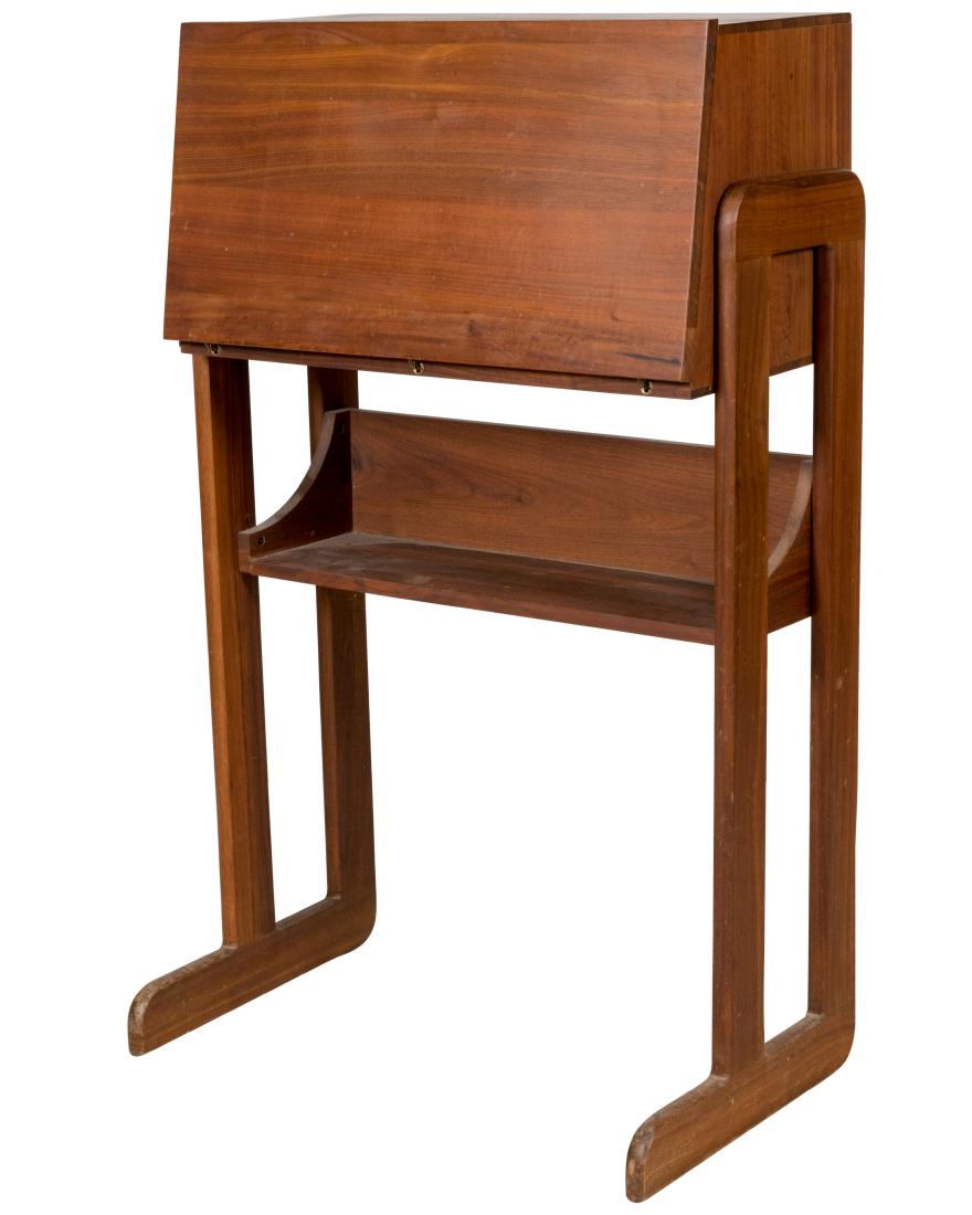 Danish Teak Drop Front Desk (1 of 3)