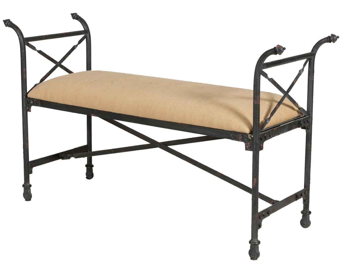 Iron Industrial Window Bench (1 of 2)