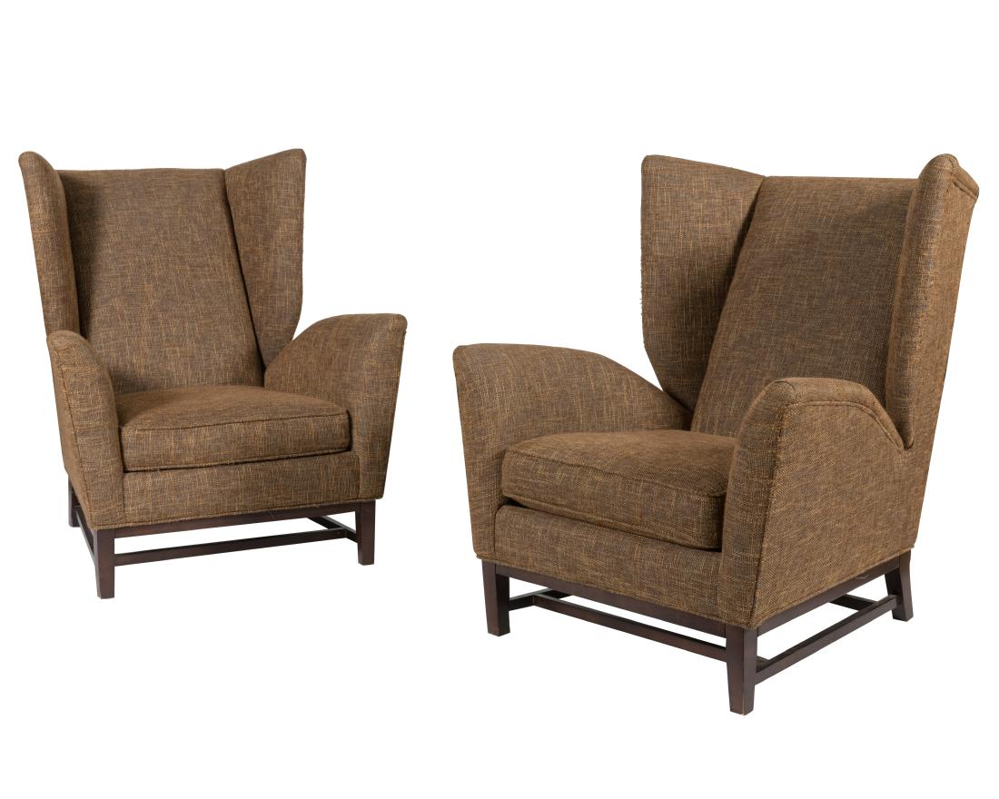 Thayer Coggin Wing Back Lounge Chairs (1 of 4)