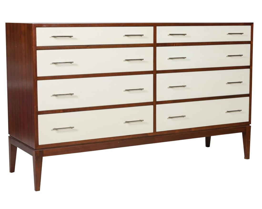 Mid Century Style Walnut Double Dresser (1 of 5)