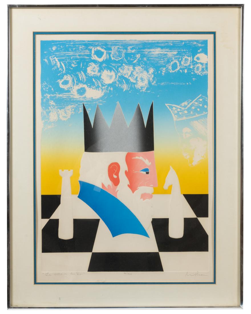 Intaglio Print - Signed and Numbered: Description -Intaglio print illegibly signed and numbered 94300. Dimensions - 26" x 18"