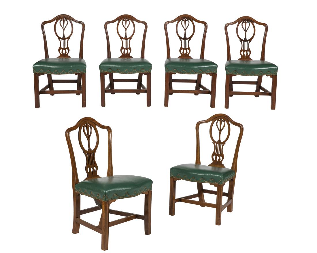 Antique Mahogany Dining Chairs - Six (1 of 9)