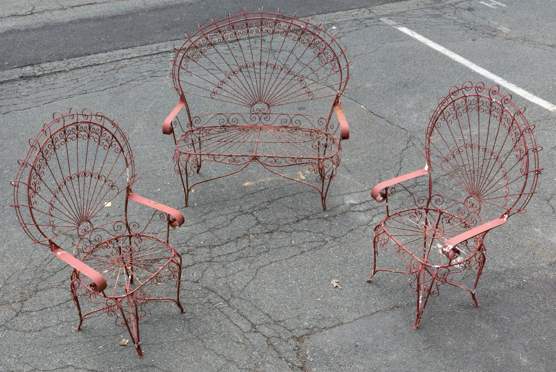 Wire Fan Back Porch Set - 3 Piece (1 of 3)