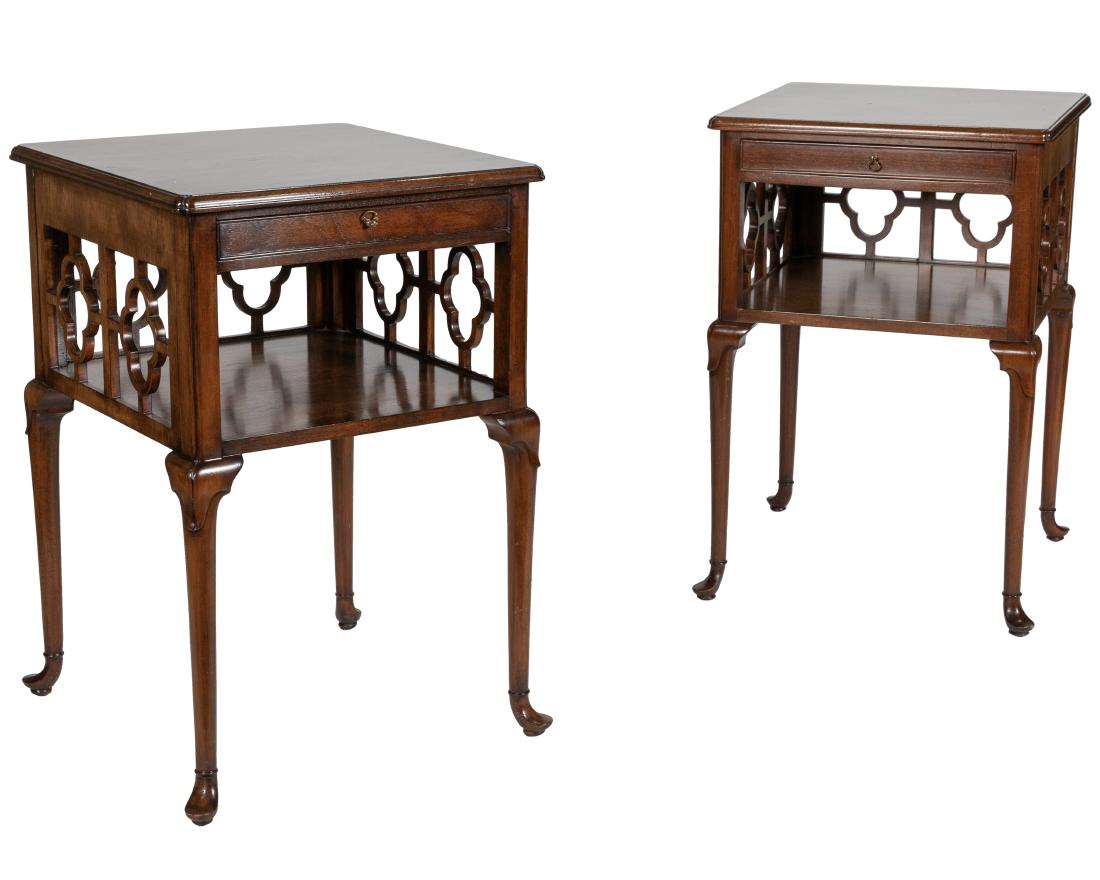 Smith and Watson Walnut End Stands - Pair (1 of 4)