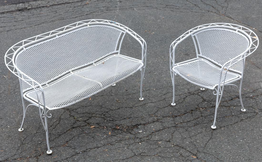 Deco Style Iron Loveseat and Chair (1 of 3)