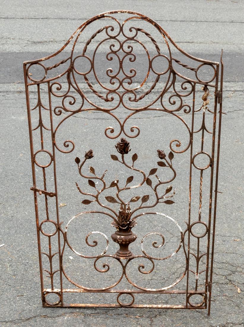 Floral Wrought Iron Gate (1 of 3)